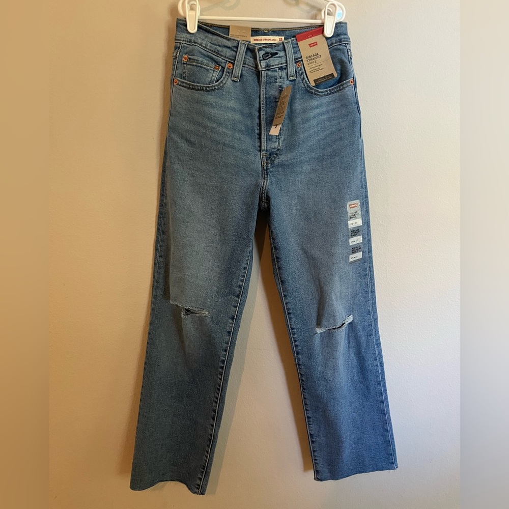 levi’s rib cage straight ankle jeans
